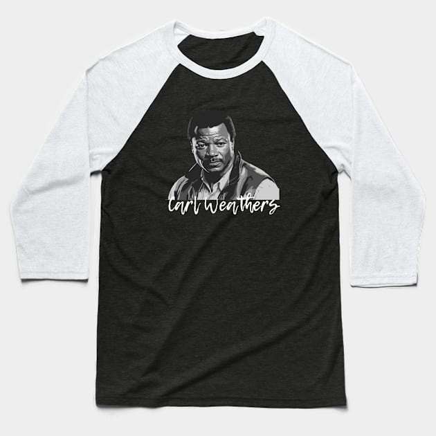 Carl Weathers // Vintage Fans Art Baseball T-Shirt by gerradliquid